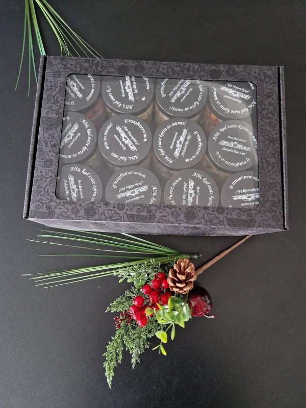 Dovanų dėžutė su langeliu "Black Deer" juoda