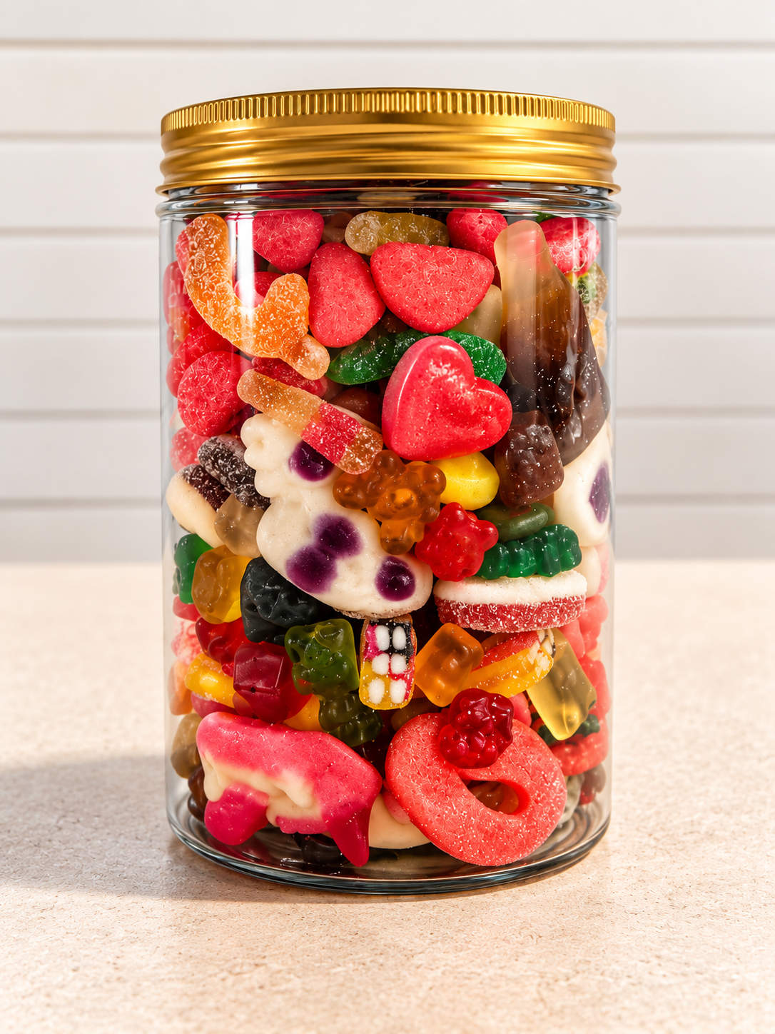 Saldūs guminukai Mix -650 gramų, indelyje. - Image 3